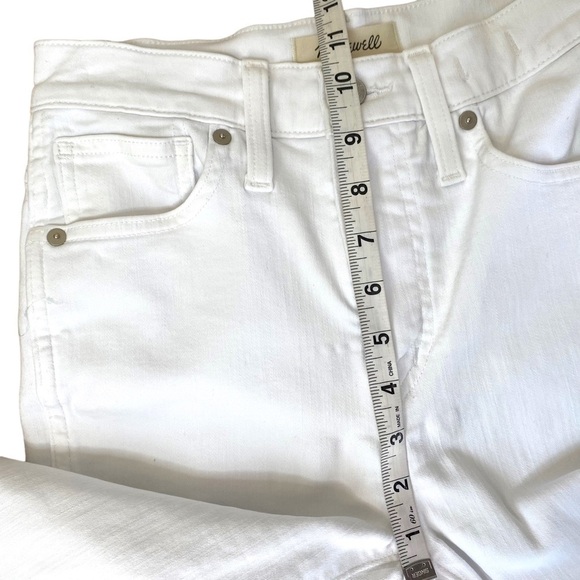 MADEWELL 10" High-Rise Skinny Jeans in Pure White - Picture 12 of 13